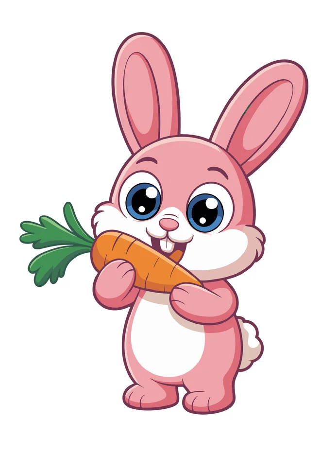 Desenho de coelho grande para imprimir colorido para imprimir e colorir - imagem 13